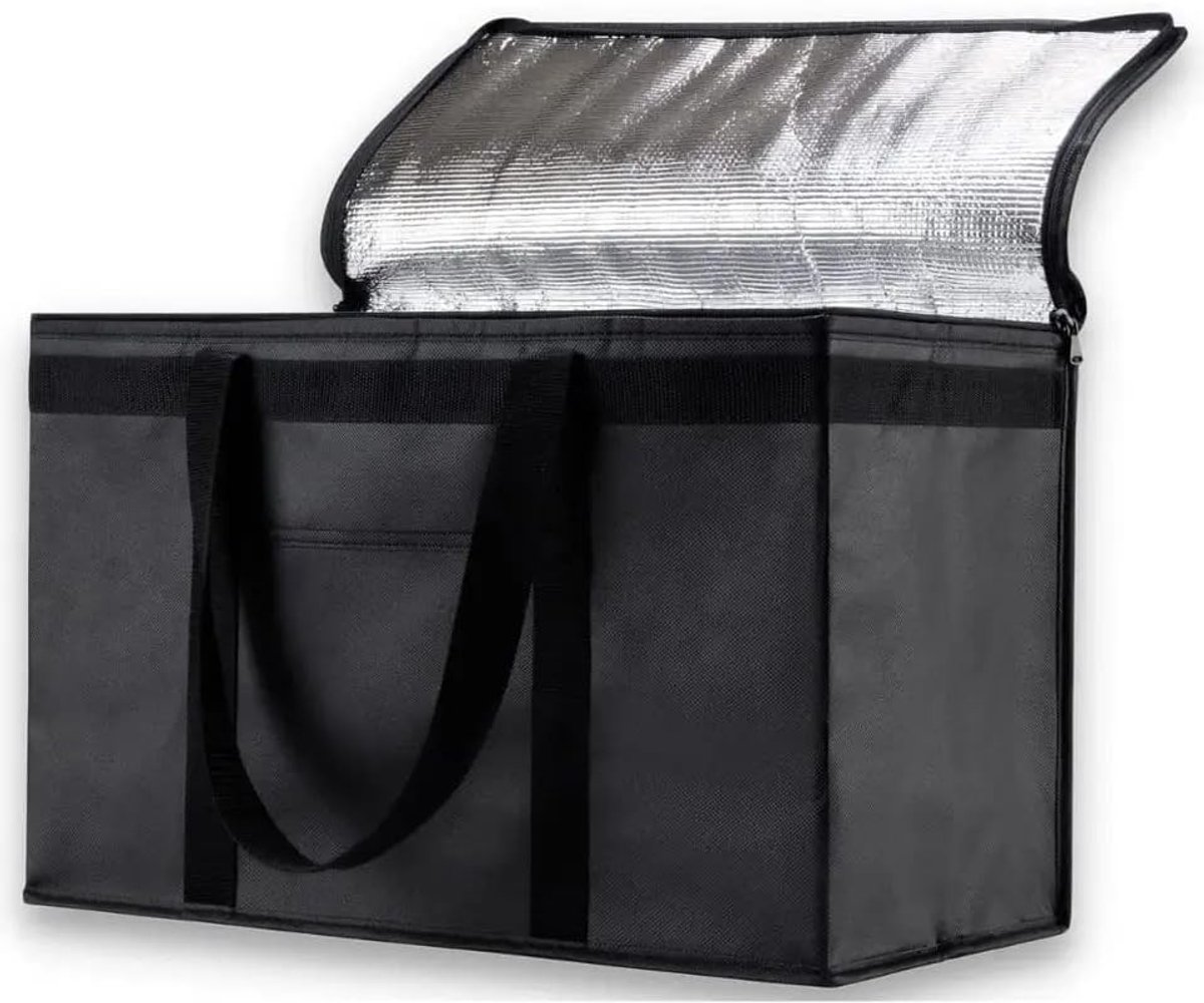 Isolerende Voedselbezorgtas - 80 Liter Capaciteit - Zwart