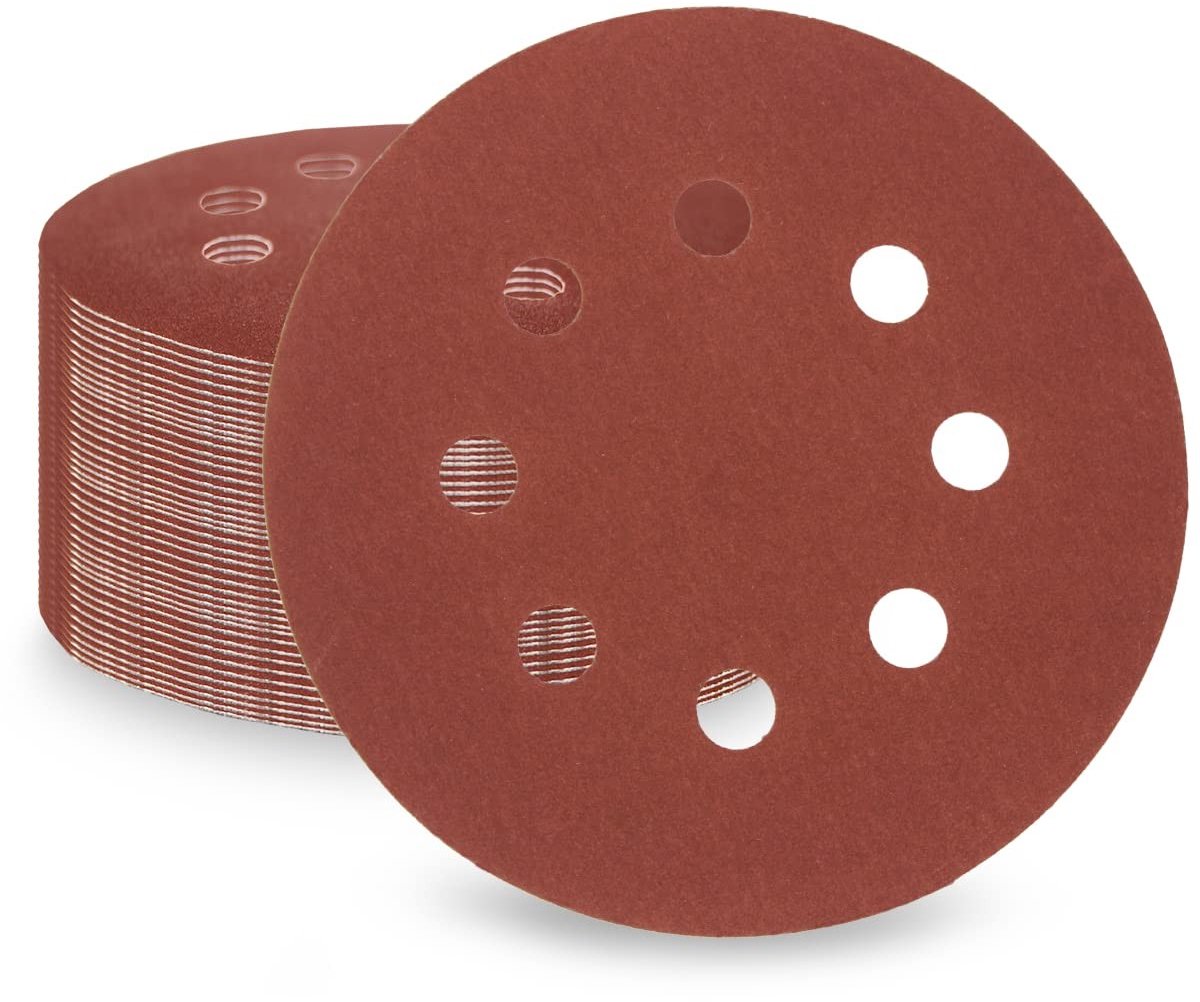 Schuurdiscs 400 Grit - 125 mm met 8 gaten - Set van 100