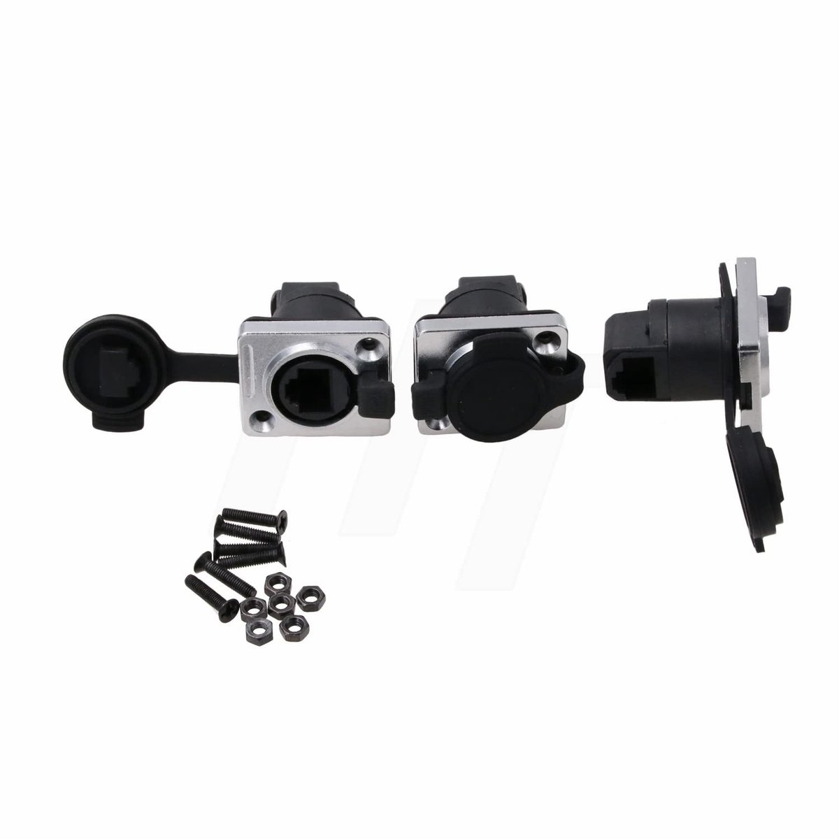 RJ45 Connector Set - Waterdichte Female Receptacles - 3 Stuks