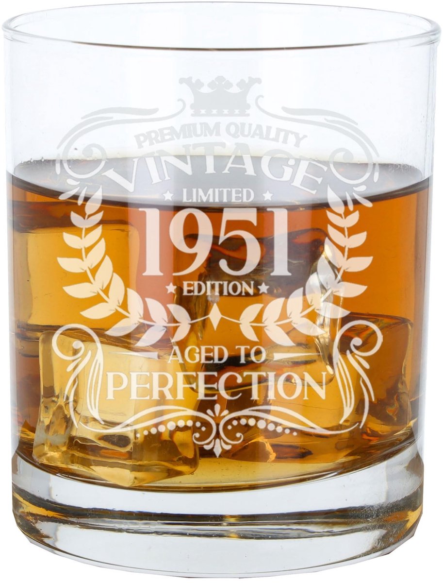 Whiskeyglas met Vintage 1951 Design - 305 ml
