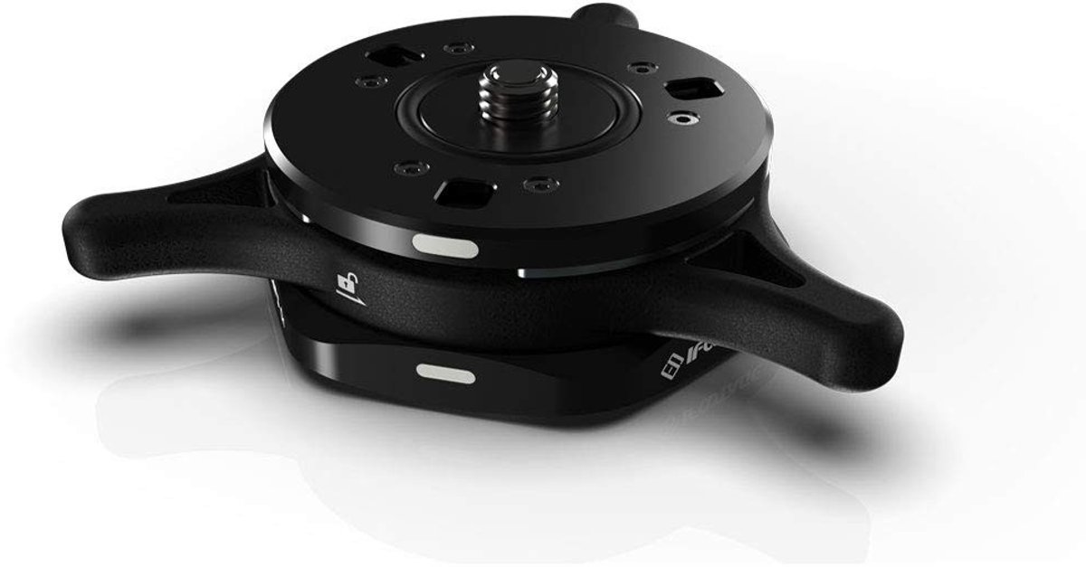 Quick Release Plate Q1S Seastar Systeem - Zwart Aluminium