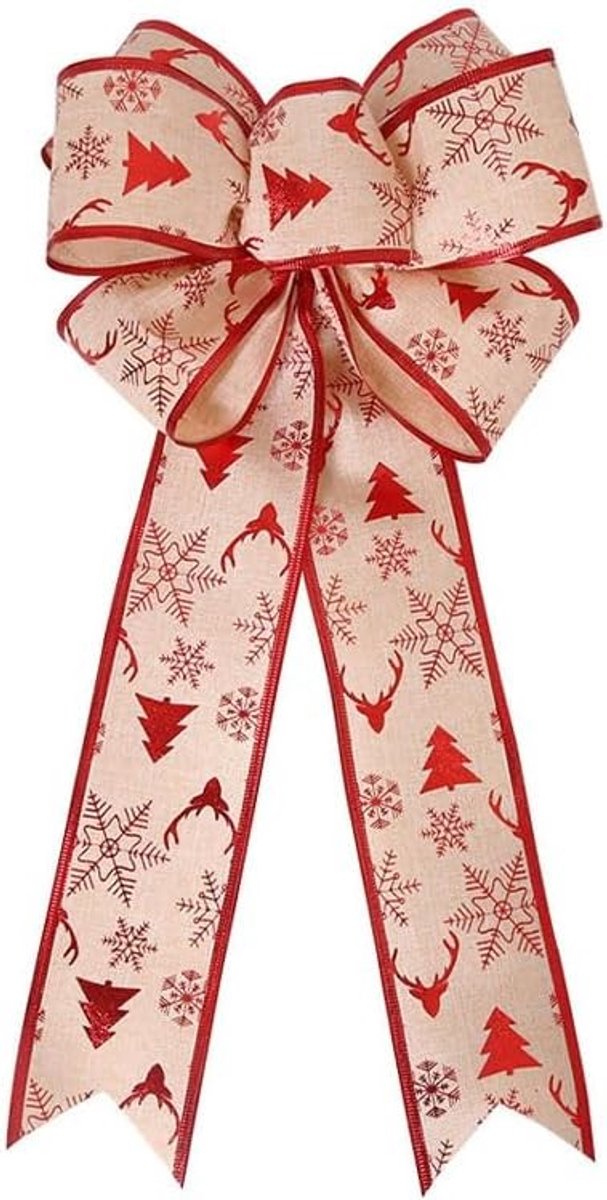 Feestelijke kerststrikken voor woondecoratie, kerstboomversiering en slingeraccessoires, ideaal als cadeau voor een gezellige sfeer