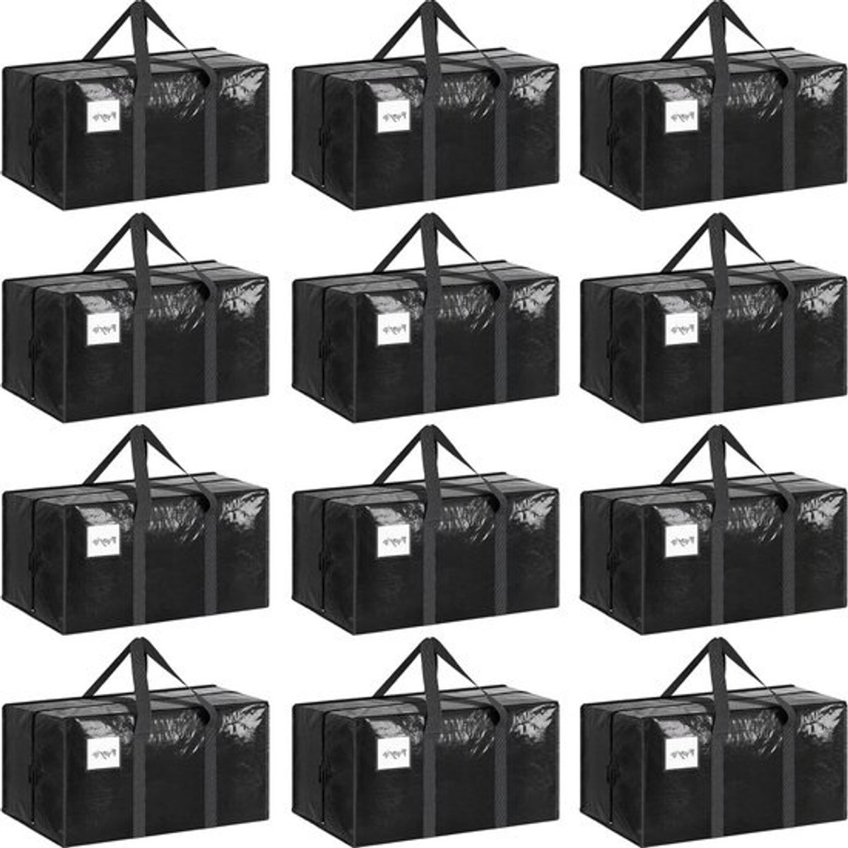 Verhuiszakken - Opbergzakken Kleding - Verhuizen Opslag - Extra Zwaar - 23 Gallon - Zwart