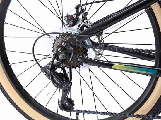 Bikestar MTB staal 21speed 24inch zwart van Bikestar — afbeelding 2