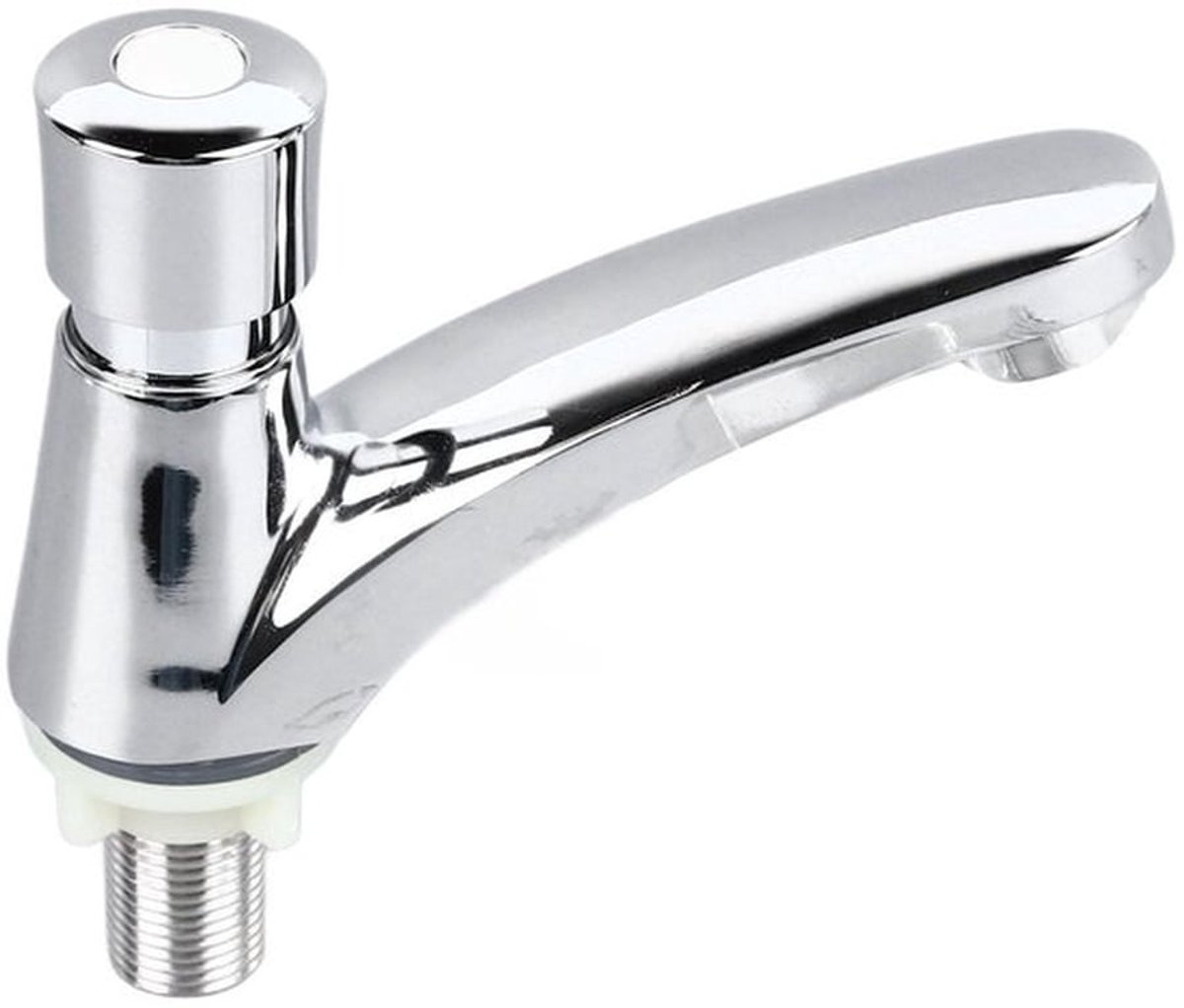 Waterbesparende kraan met drukknop ontwerp vertraging, legering kraan enkel koud voor thuis