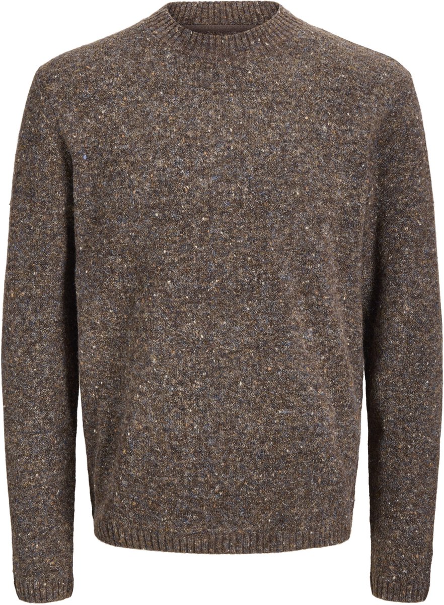 Jack & Jones - Heren pull - Maat L - Mannen - Bruin - katoen