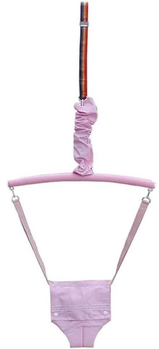 Babyschommelstoel - Wipstoel Deurhanger - Baby Ontwikkeling - Wetenschappelijk Zadel - 54 x 10 x 9 cm - Roze