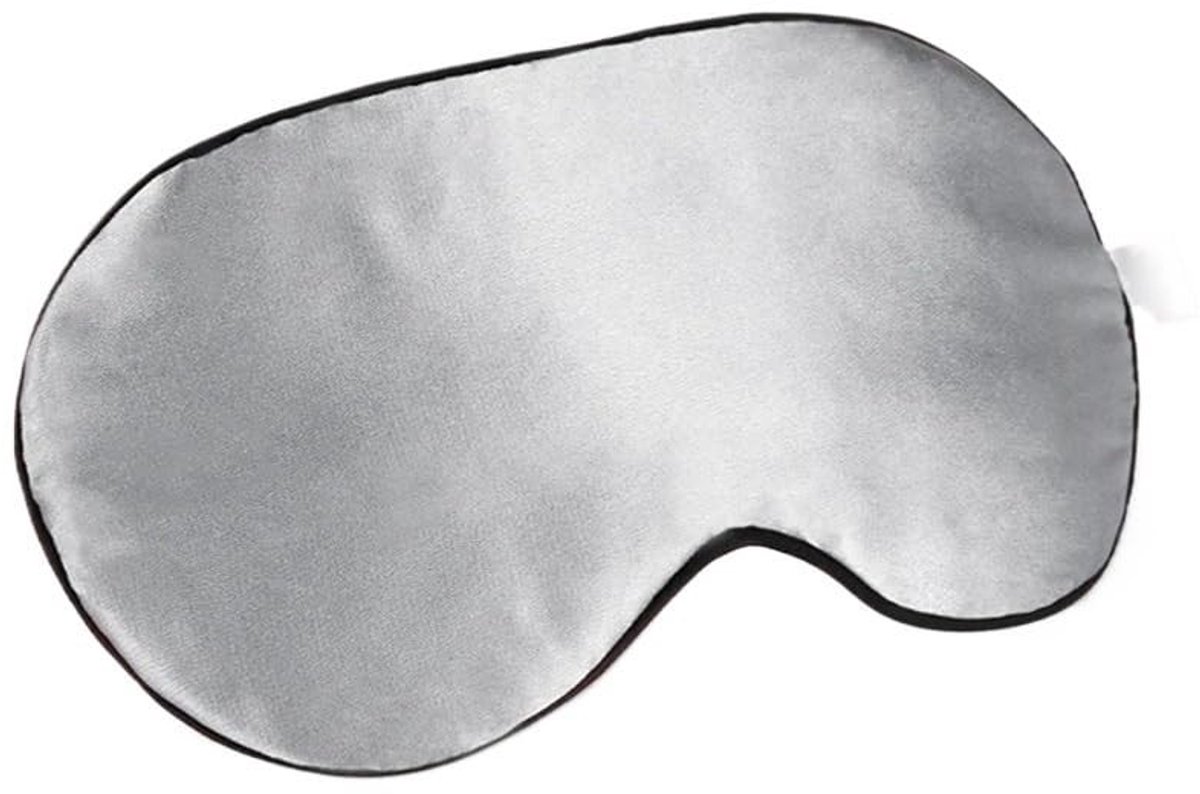 Zijden Oogmasker - Ademend en Lichtblokkerend - Grijs
