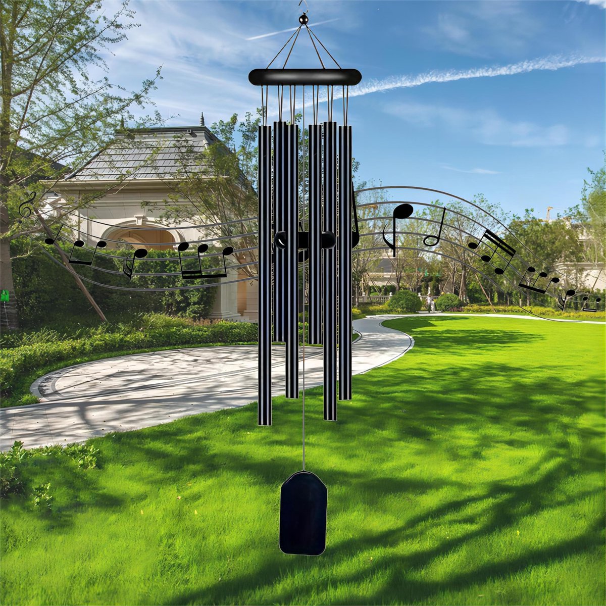 Aluminium Windgong - 30 inch - Diepe Toon voor Buiten