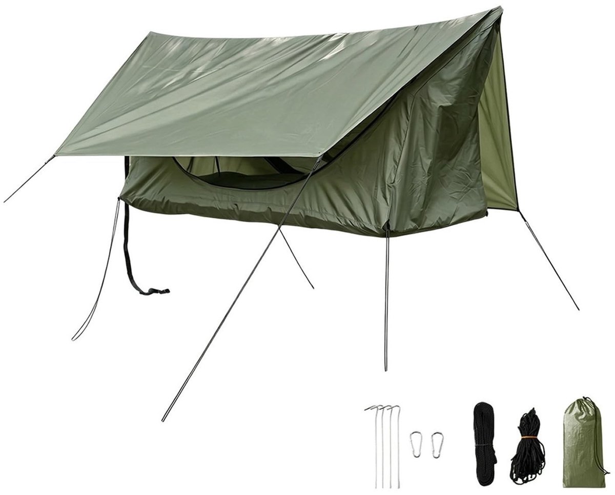 Outdoor hangmat met ritssluiting - Draagbare nylon hangmat