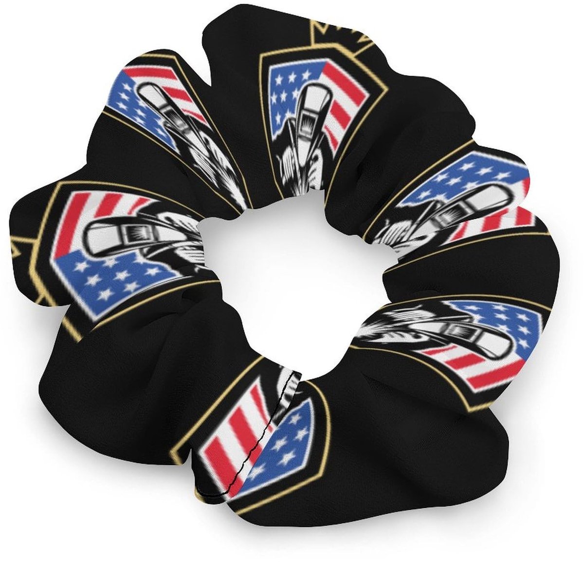 Haar Scrunchies met Amerikaanse Vlag - Elastisch Satijn