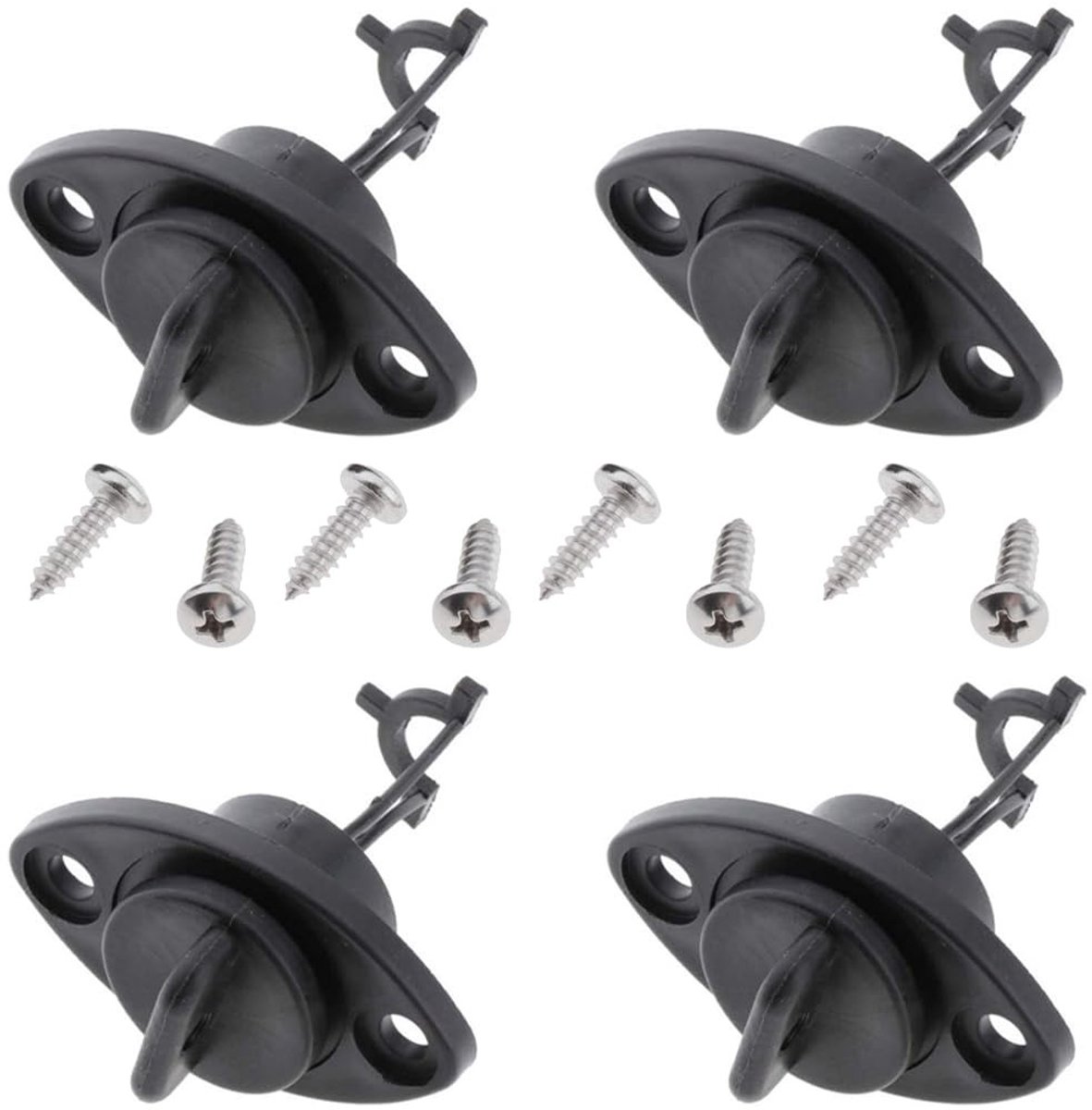 Kajak Afvoerplug Kit - 4 Stuks met Schroeven