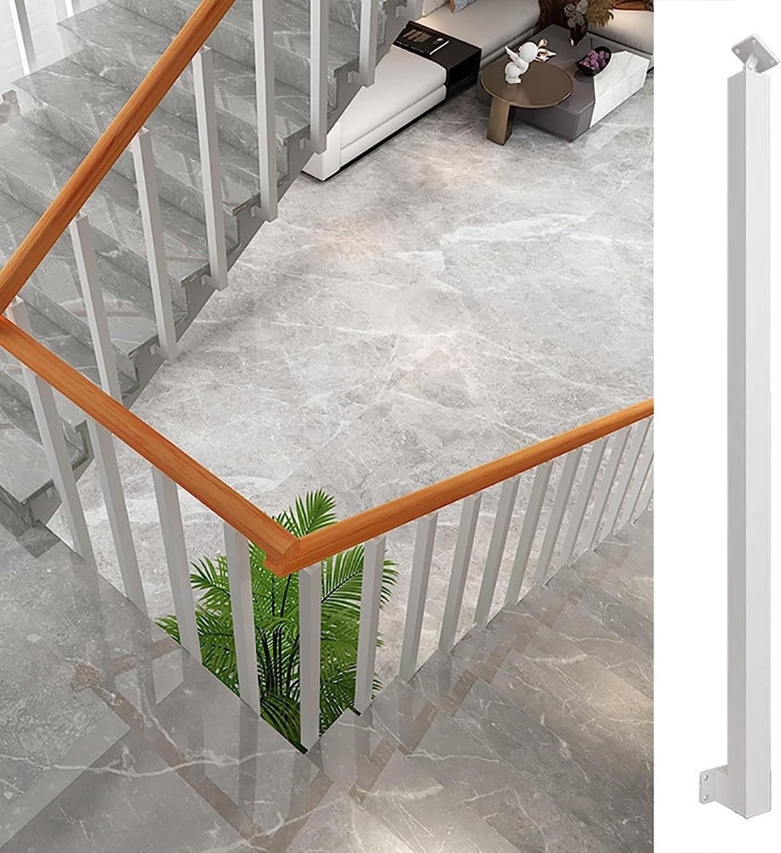 Stair Spindle Side Mount - Balustrade Paal met Bevestigingsset - 20 Stuks