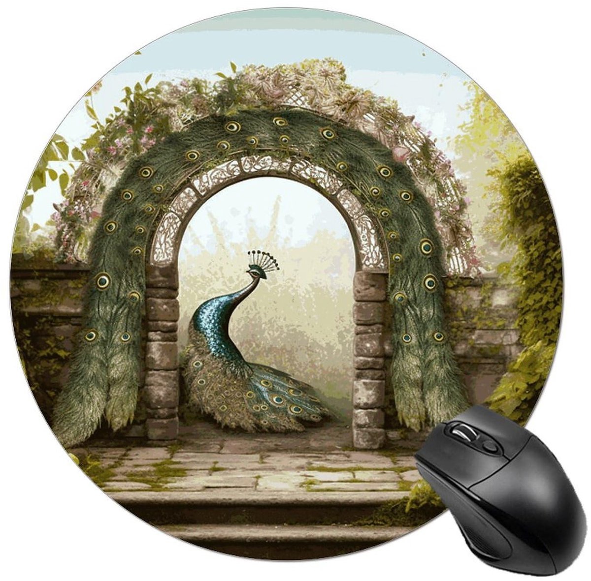 Gaming muismat rond - Waterdicht met antisliprubber basis