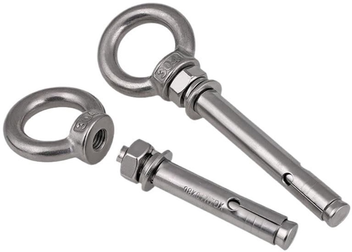 Expansieschroef - Roestvrij staal met ooghaak M16, 50 mm