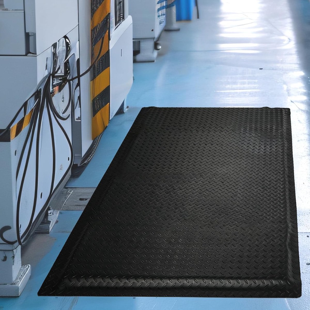 Ergonomische Anti-Fatigue Mat voor Staande Werkplekken, 92 x 152 cm, Comfortabele Werkmat voor Bureau en Workshop, Vermindert Vermoeidheid en Verhoogt Productiviteit