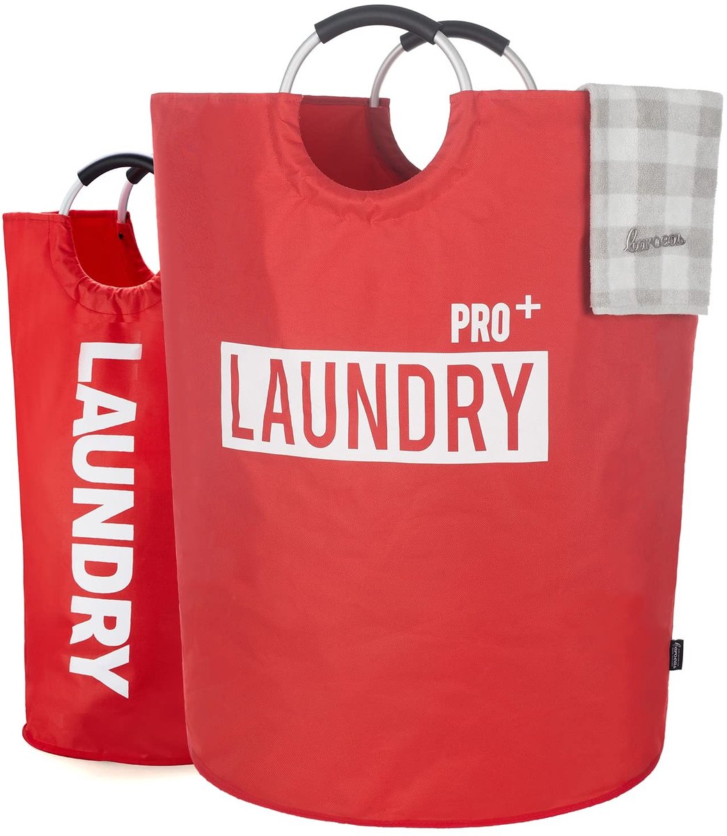 Supergrote Vouwbare Wasmand - 150L - Rood