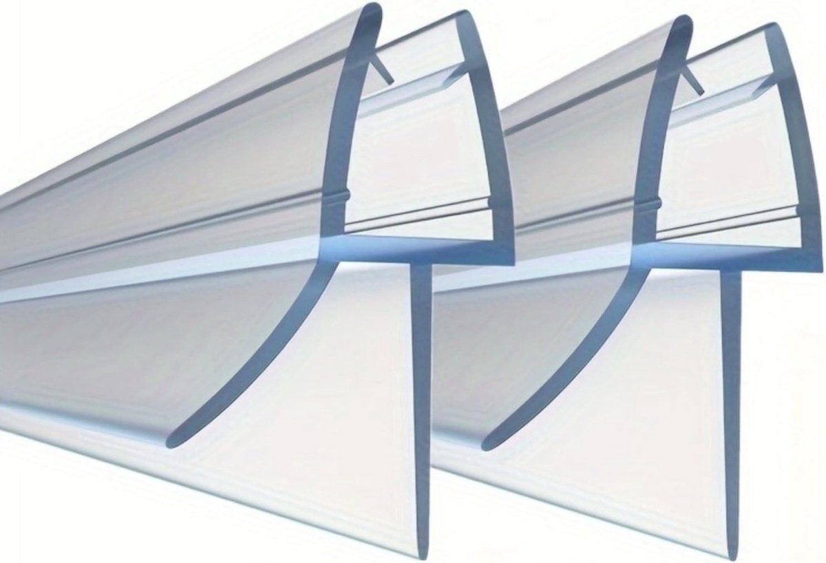 Douchedeur Seal - Transparante Dichtstrip voor Glasdeur 6-12 mm - 70 cm (2 Stuks)