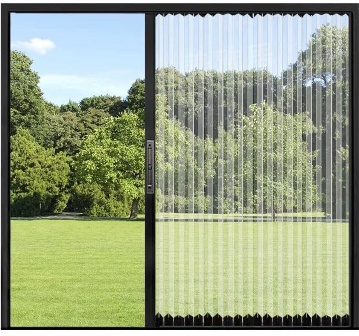 Vouwdeur Harmonica - Transparante acryl scheidingsdeur met slot