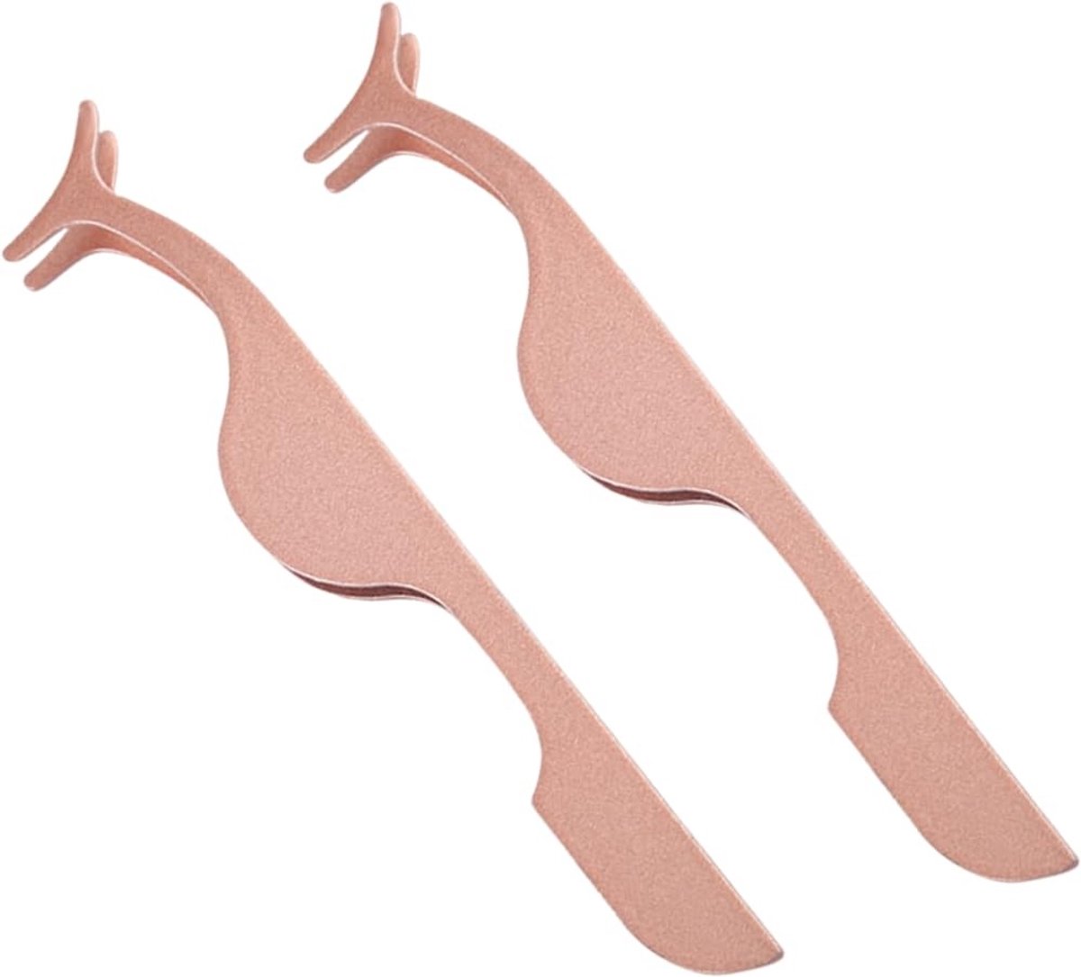 Valse Wimpers Applicator Tool - Tweezers Set van 2 - Roségoud