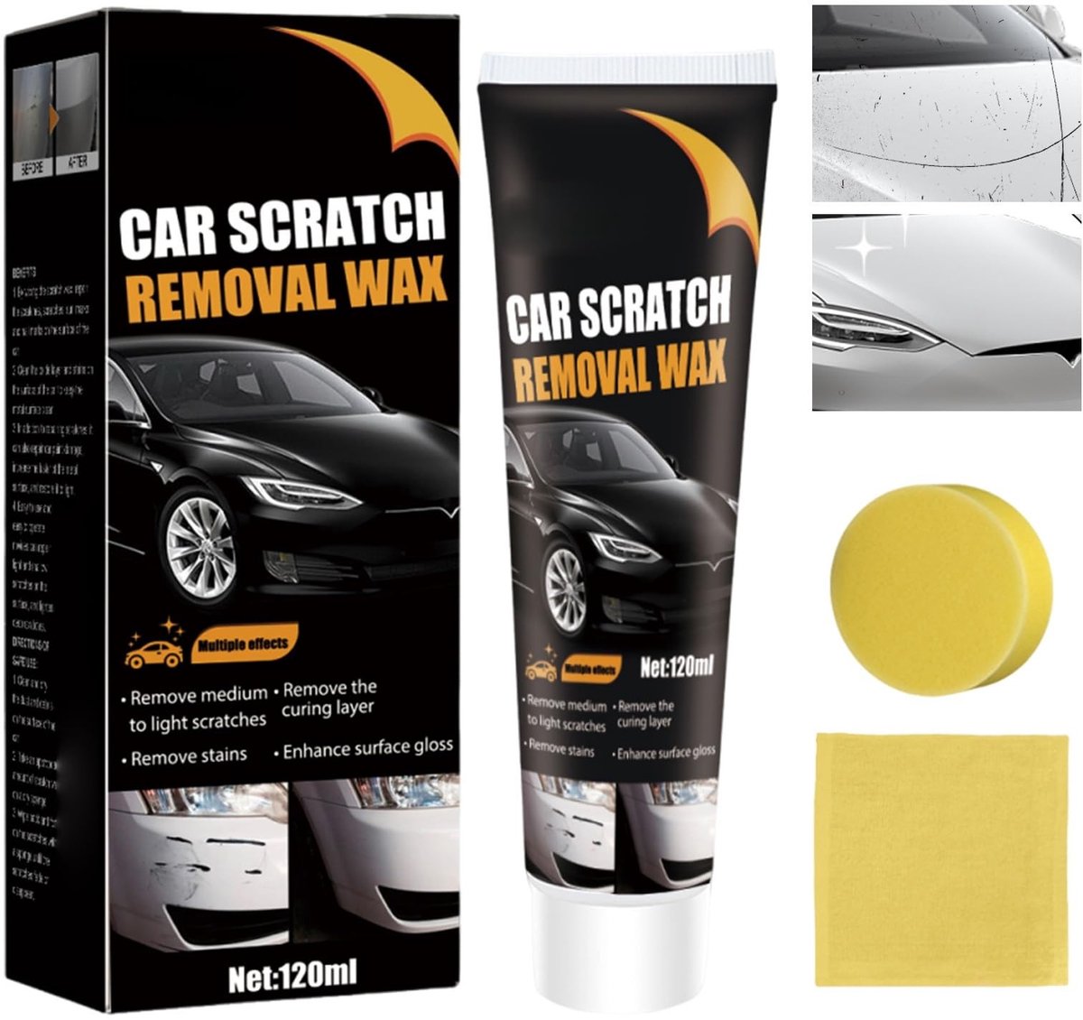 Auto Krassen Reparatie Pasta - Snelle Diepe Crème 120ml