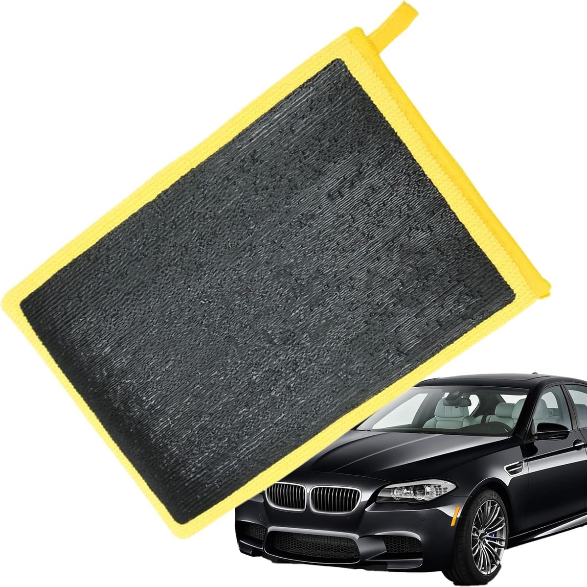 Clay Mitts Auto - Reinigingshandschoenen Voertuig - Auto Polijsten - Verwijdert Overspray - Universele Maat - Geel