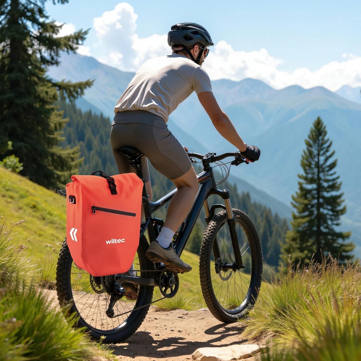 Fietstas - Rood - Waterbestendig - 28 Liter Opbergruimte - Voor Fietsers