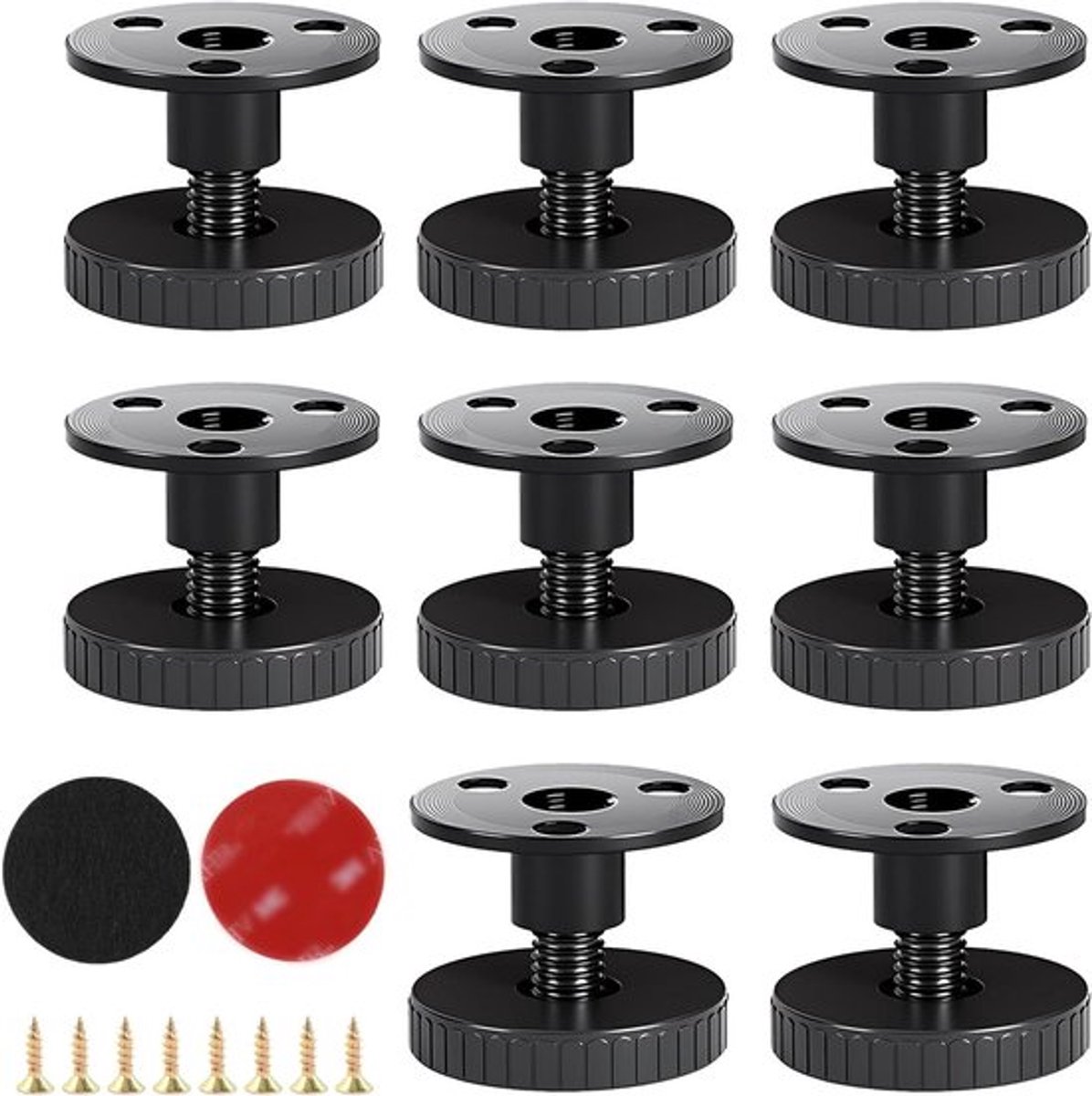 Inovra Plus - Verstelbare apparaatpoten voor meubels - Set van 8 - 27-40 mm
