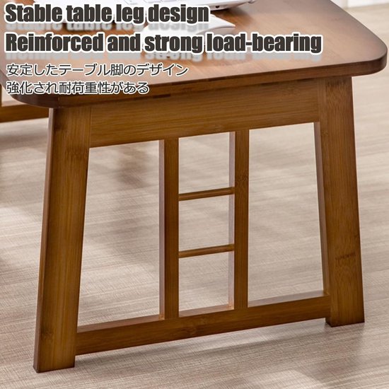 Opklapbare Laptoptafel - Bedtafel Bureau - Comfortabel Werken - Verhoogde Poten - 60x40x26 cm - Bruin — afbeelding 3