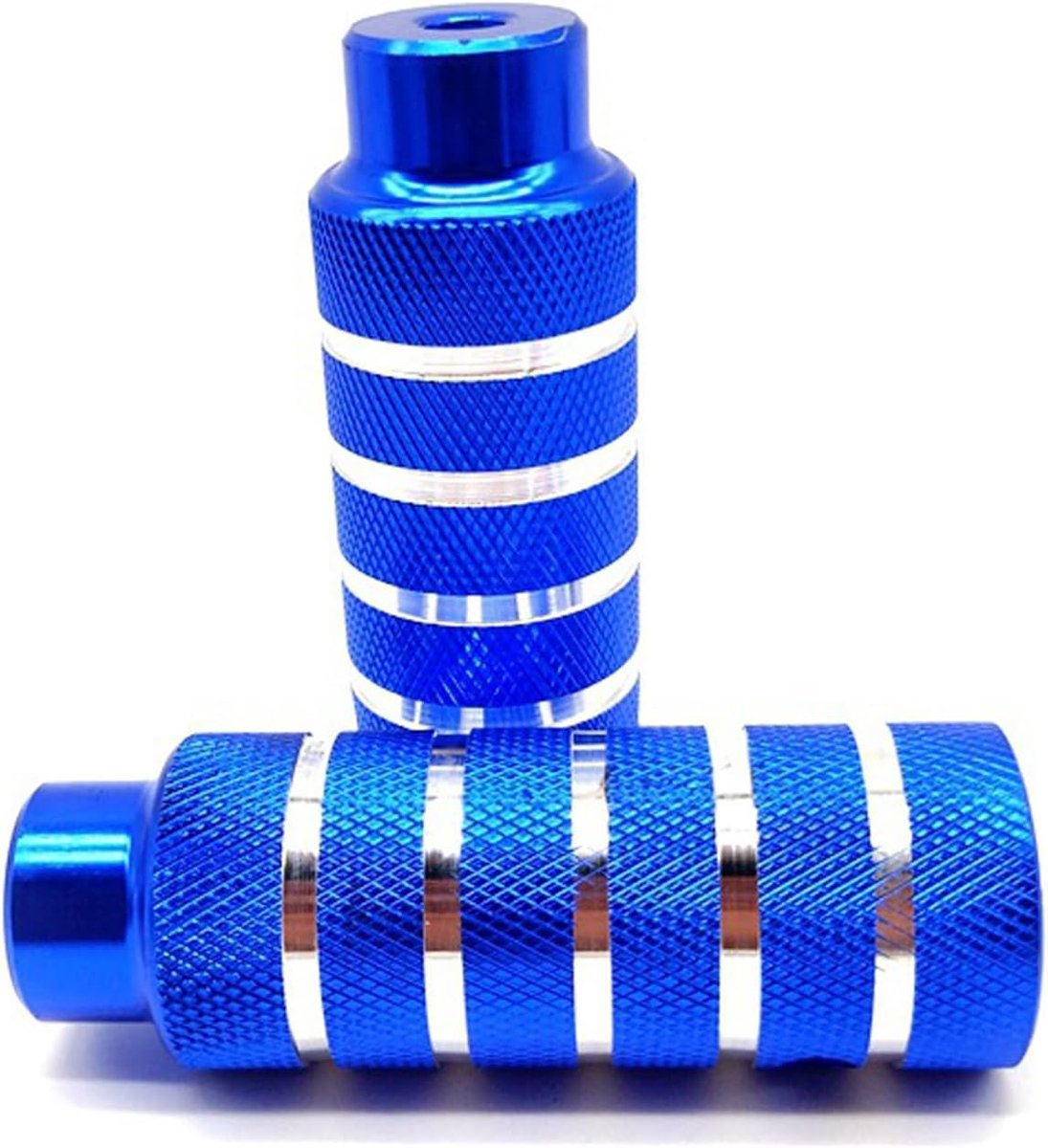 Fiets Stunt Pegs - Voetsteunen Fiets - Extra Stabiliteit - Antislip Gegroefd - 11 x 3.4 cm - Blauw