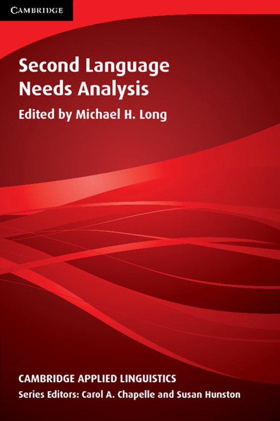 Second Language Needs Analysis - cover