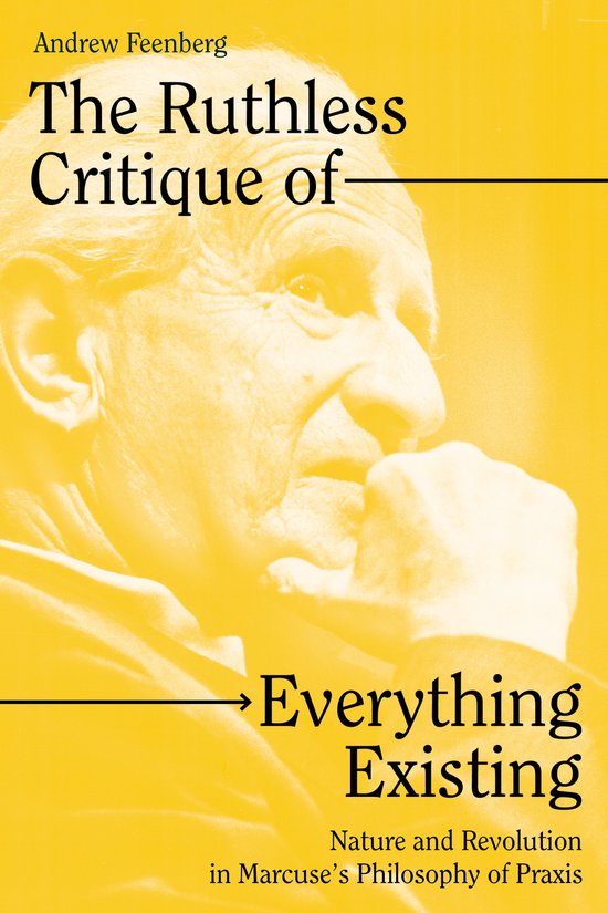 Boekomslag: "The Ruthless Critique of Everything Existing" met portret van Andrew Feenberg.