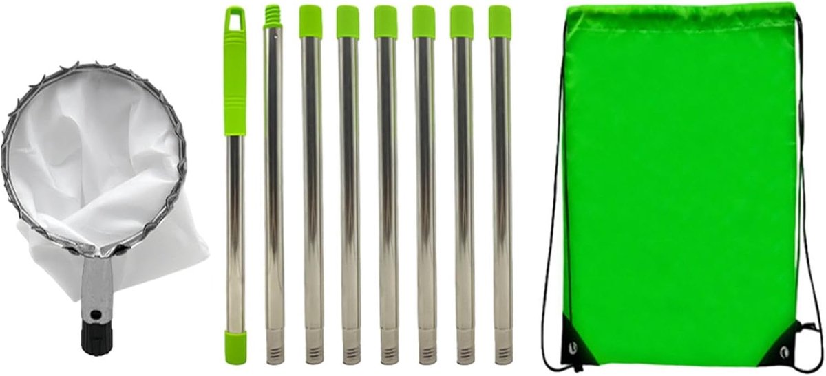 Fruitplukker Gereedschap - Tuingereedschap Mand - Fruit Oogsten - Uittrekbare Telescoopstang - Tot 4 Meter - Zilver