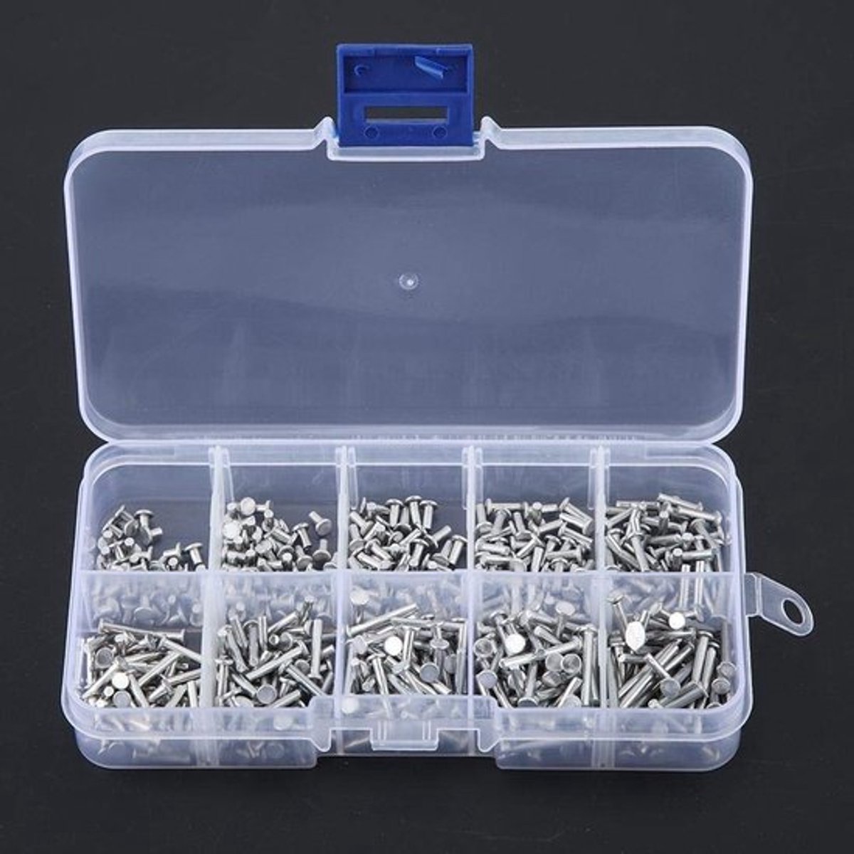 Dailygoods- Klinknagels 500 Stuks - Aluminium Klinknagels - Platte Kop - M2 x