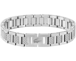 Lacoste LCJ2040117 Metropole Heren Armband Zilverkleurig