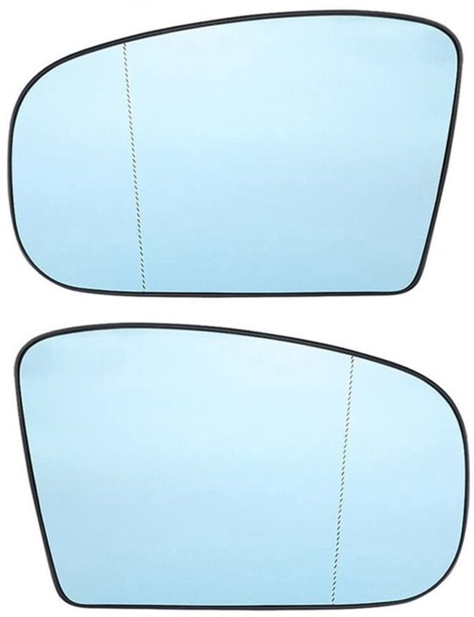 Vt products - Auto achteruitkijkspiegel - Verwarmingsfunctie - Wit/blauw glas
