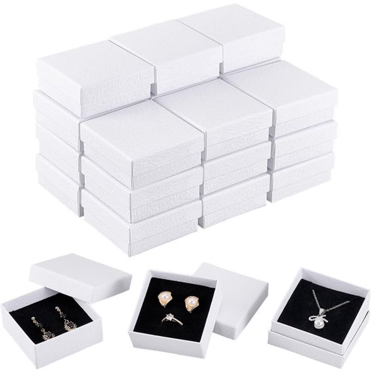 Sieradengeschenkdozen 24stuk - Vierkant Jewel Box