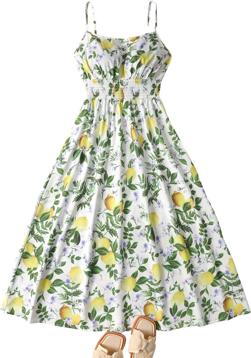 Currero Zomerjurk Dames Zomerjurken Volwassenen Vrouwen Midi Jurk Ibiza Stijl Sundress Dress XL Gemengde Kleur