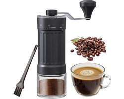 Handmatige Koffiemolen - Keramische Molen - Verse Koffie - 40 Instellingen - 177 cm - Zwart