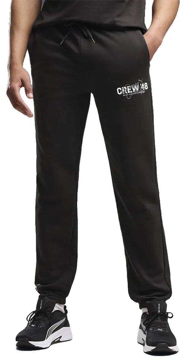 Puma Crew French Terry Trainingsbroek Man Zwart