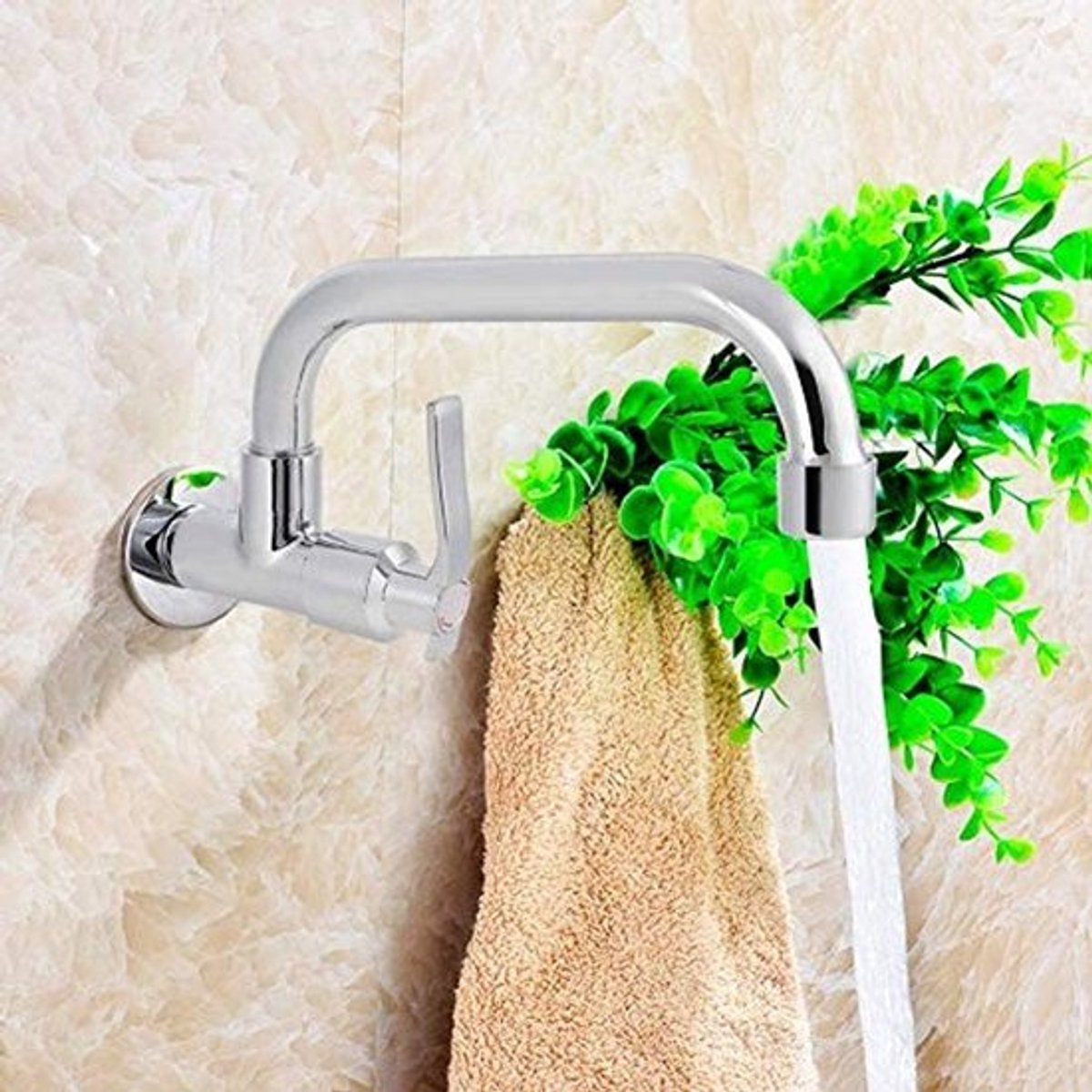 IMstore - G1/2 inch Koud Water - Wandmontage - Duurzaam - Chrome Plated - Keuken en