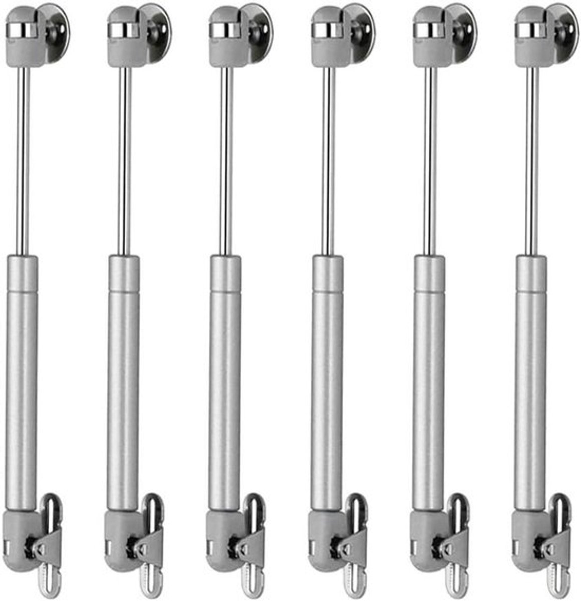 6 stukken 80N gasstrutten voor keukenkasten - hydraulisch