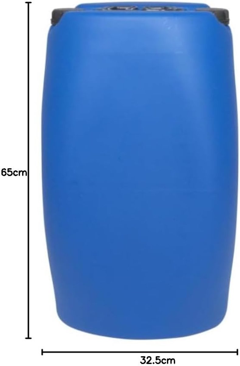 Stapelbare Jerrycan - Kunststof Blauw - 60 Liter Inhoud - Dubbele Opening - Voor Brandstoffen en Levensmiddelen