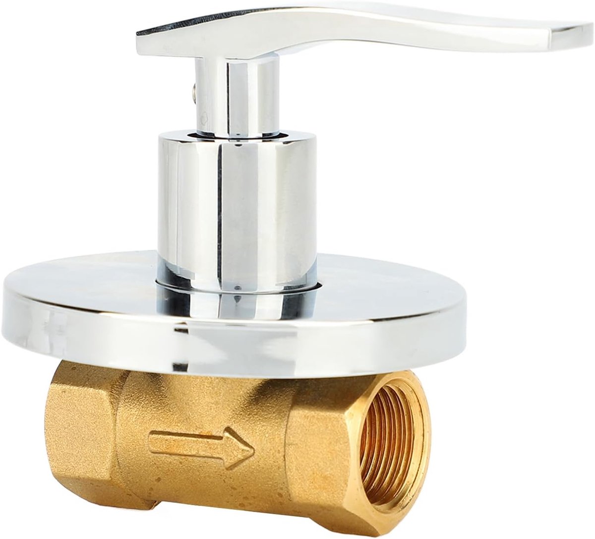 Koperen Hoekstopkraan - Waterafsluiter Messing - Douche Aansluiten - Snelopening Kraanontwerp - 1/2 Inch - Messing