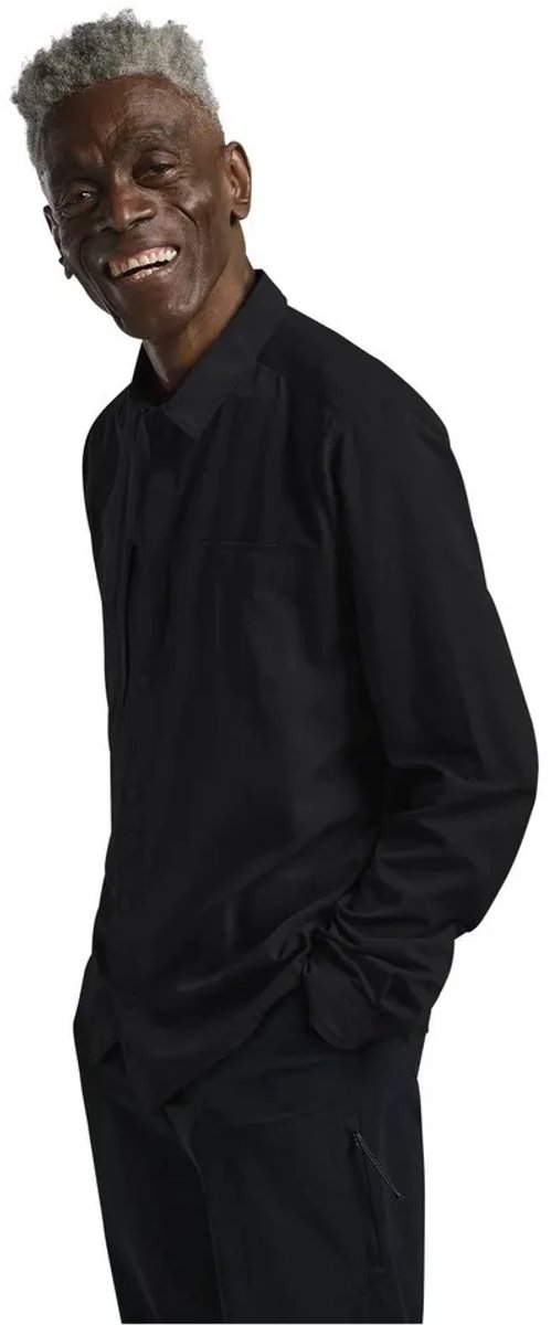Jack Wolfskin Sierra Canyon Overhemd Met Lange Mouwen Zwart M Man