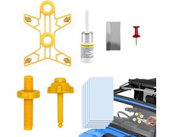 Reparatieset Autoruiten - Glasreparatie Kit - Splinters Herstellen - Sneldrogende Hars - 7-delige Set - Transparant