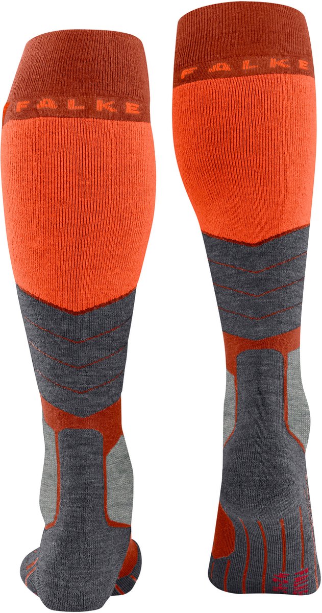 FALKE SK2 warm dik wol functioneel materiaal skisokken heren Rood