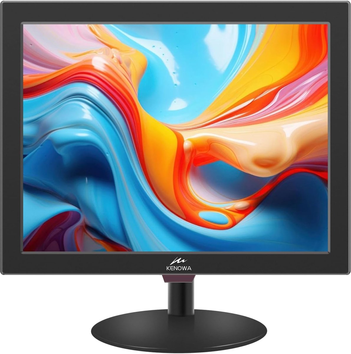 15 inch monitor - Vierkant scherm - Beeldweergave - Meerdere aansluitingen - 1400 x 1050 pixels - Zwart