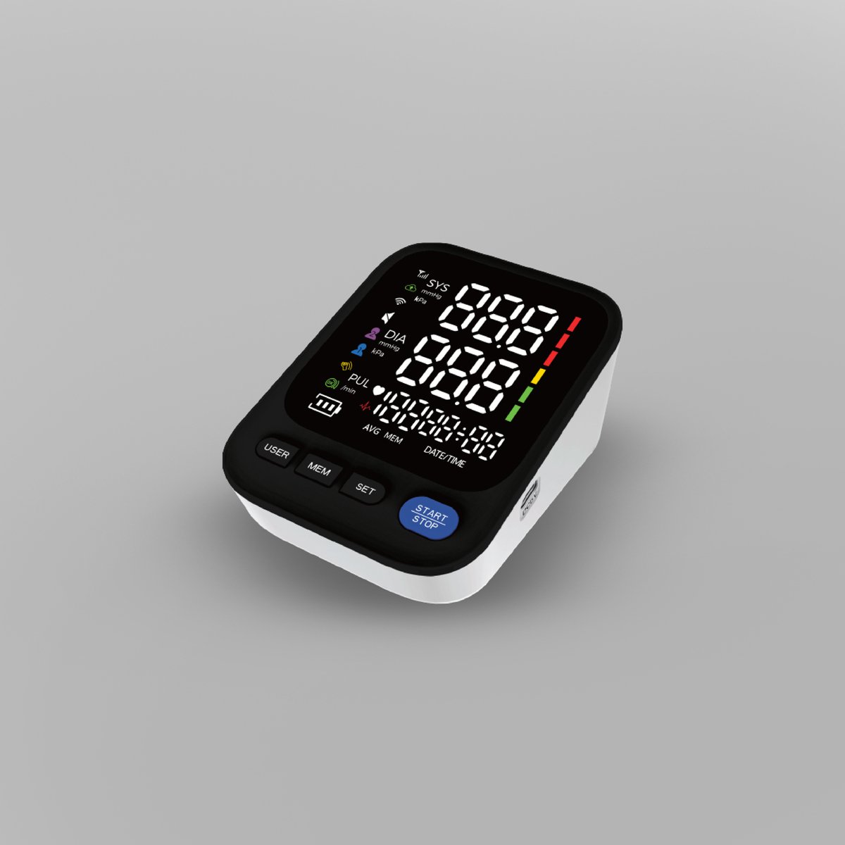 Lato Health Bloeddrukmeter Bovenarm – Automatische Digitale Bloeddrukmeter – Hartslagmeter – Groot LCD Display – Geheugenfunctie
