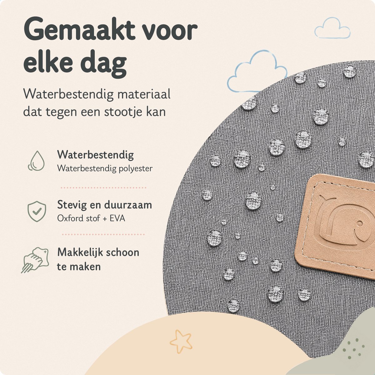 GoGoods® Luiertas Rugzak - Baby Verzorgingstas - Isoleervak voor 3-6 Flesjes - Met Kinderwagen Bevestiging - 23x17x28 cm - Grijs thumbnail 5
